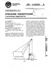 Устройство для вытрамбовывания котлованов (патент 1135840)