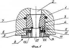 Промывочный узел бурового долота (варианты) (патент 2539076)