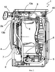 Стиральная машина с усовершенствованным контуром подачи моющей/ополаскивающей жидкости (патент 2525779)