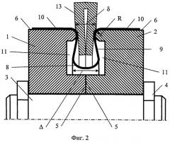 Устройство для термоправки одногофровых сильфонов (патент 2490338)