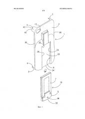 Накладное приспособление для мобильного электронного устройства с емкостью для жидкости и средством распыления (патент 2615635)