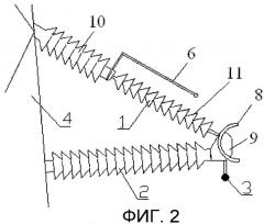 Устройство грозозащиты для воздушной линии электропередачи (варианты) (патент 2400896)