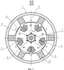 Явнополюсная коллекторная магнитоэлектрическая машина (патент 2414797)