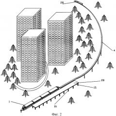 Монорельсовая транспортная система для транспортирования пассажиров и грузов (патент 2327585)