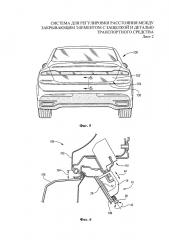 Система для регулировки расстояния между закрывающим элементом с защелкой и деталью транспортного средства (патент 2664202)