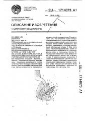 Способ измерения нагрузок в опорах шарошечного долота и устройство для его осуществления (патент 1714073)