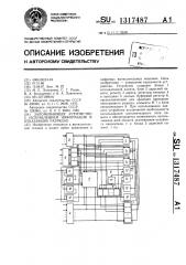 Запоминающее устройство с исправлением информации в отказавших разрядах (патент 1317487)