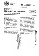 Оборудование для эксплуатации скважины (патент 1601350)
