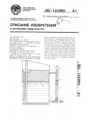 Устройство для предварительного сброса воды из резервуара (патент 1233901)