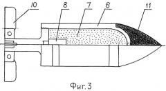 Танковый осколочно-пучковый снаряд "пыль" с высокоплотным пучком готовых поражающих элементов (патент 2374600)