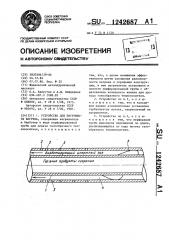 Устройство для погружного нагрева (патент 1242687)
