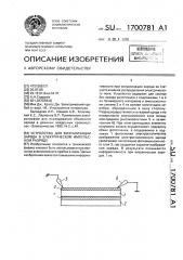 Устройство для визуализации заряда в электрическом импульсном разряде (патент 1700781)
