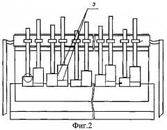 Способ установки обожженных анодов в электролизере с верхним токоподводом (патент 2303656)