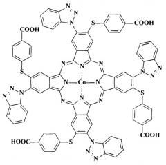 Гомогенный катализатор окисления n,n-диэтилкарбомодитиолата натрия на основе тетра-4-(1-бензотриазолил)тетра-5-(4-сульфофенил-сульфанил)фталоцианина кобальта (ii) (патент 2659225)