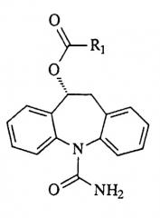 Способы получения оптически чистых (s)-(+) и/или (r)-(-)-изомеров 10, 11-дигидро-10-гидрокси-5h-дибенз[b,f]азепин-5-карбоксамида, их соответствующих 10-ацетоксипроизводных и новые промежуточные соединения (патент 2318813)
