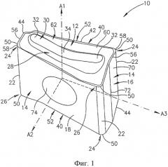 Тангенциальная режущая пластина и фреза (патент 2304037)