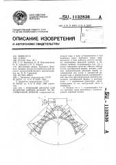 Режущий аппарат для подрезки чайных шпалер по дугообразной кривой (патент 1132836)
