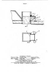 Устройство для регулирования уровня воды в бьефах гидротехнических сооружений (патент 932467)