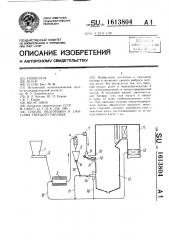 Способ подготовки и сжигания твердого топлива (патент 1613804)