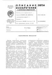 Гидравлический импульсатор (патент 318734)