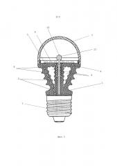 Светодиодная лампа общего назначения с литым корпусом-радиатором (патент 2647376)