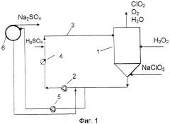 Способ и устройство для производства диоксида хлора (патент 2350550)