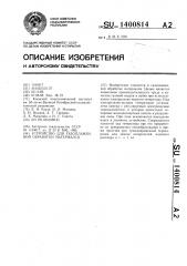 Устройство для газопламенной обработки материалов (патент 1400814)