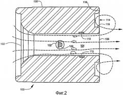 Корпус вихревого расходомера с канавкой на задней поверхности (патент 2469276)