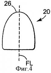 Пластичные симметричные зубные коронки (патент 2381767)