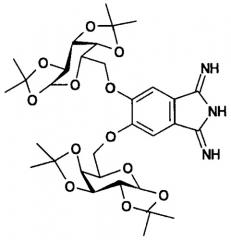 5,6-бис-(1',2':3',4'-ди-о-изопропилиден- -d-галактопиранозо-6'-ил)-1,3-дииминоизоиндолин (патент 2409586)