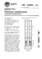 Способ разобщения геотехнологических эксплуатационных колонн (патент 1553657)