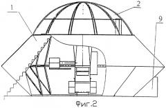 Аэродинамическая установка для массовых развлечений (патент 2326710)