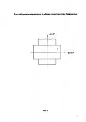 Способ радиолокационного обзора пространства (варианты) (патент 2638550)