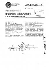 Линия стыковой сварки стержней (патент 1105287)
