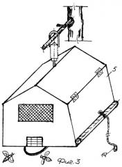 Устройство для ловли роевых пчел (патент 2404574)