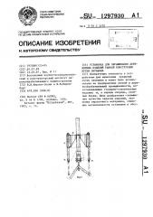 Установка для окрашивания деревянных изделий рамной конструкции путем окунания (патент 1297930)