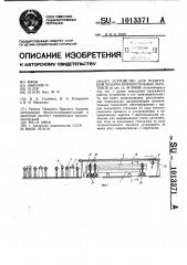 Устройство для поштучной подачи прямоугольных заготовок (патент 1013371)