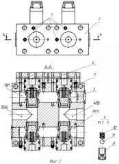 Гидравлическое устройство клапанного распределения (патент 2365796)