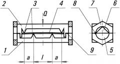 Устройство для испытания плоских образцов на релаксацию напряжения при изгибе (патент 2349894)