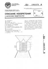 Устройство для предпосевной обработки семян (патент 1091870)