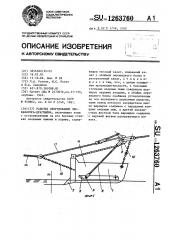 Рабочее оборудование экскаватора-драглайна (патент 1263760)