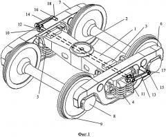 Двухосная тележка подвижного состава железных дорог (патент 2505438)