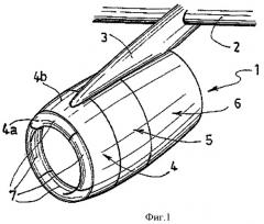 Секция кромки воздухозаборника гондолы с электрической защитой от обледенения, имеющая зону звукопоглощения (патент 2422331)