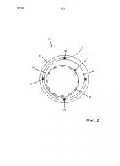 Схема расположения катушек гидроэлектрической турбины (патент 2602092)