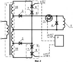 Способ защиты выпрямительной установки возбуждения электровоза на igbt модуле от коммутационных перенапряжений и выпрямительная установка возбуждения (патент 2565634)
