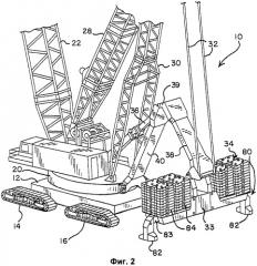 Блоки противовеса и узлы противовеса для кранов (патент 2521085)