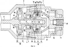 Пневматический двигатель для инструментов с поворотно-вращательным приводом (патент 2406828)