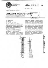 Устройство для измерения послойных деформаций грунта (патент 1101512)