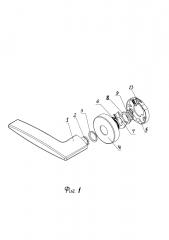 Узел крепления дверной ручки (патент 2648633)