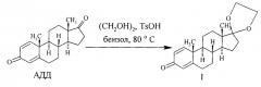 Способ получения 17,17-этилендиоксиандроста-1,4-диен-3-она (патент 2639147)